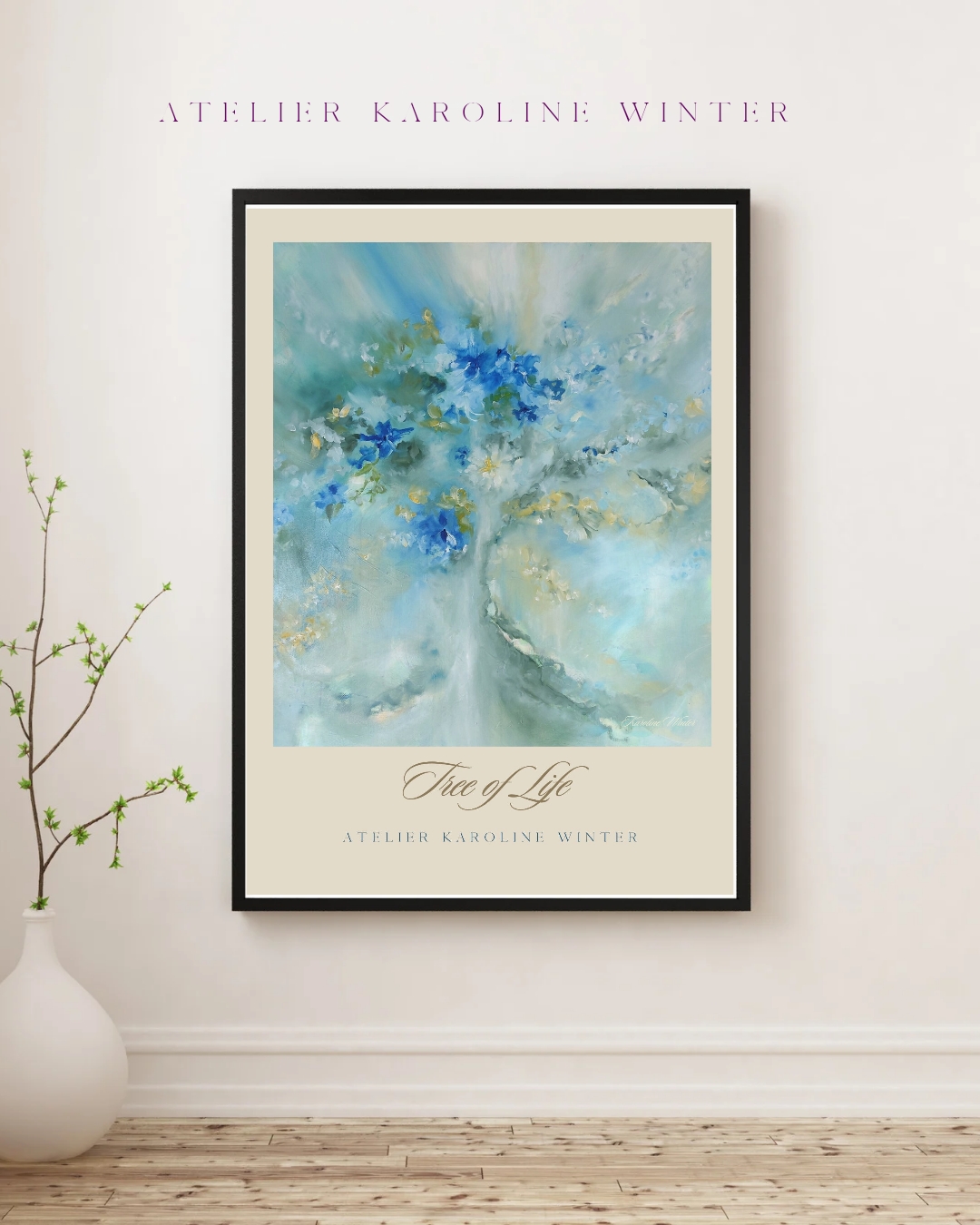 Art Prints Shop Atelier Karoline Winter Der Malerei Kurs Heideblüten Malerei